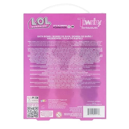 L.O.L. Surprise! 6 Piece Bath Bombs for Kids, Bubble Gum Scented, Bath Toys for Kids, Ages 3+, by Townley Girl thumbnail 9