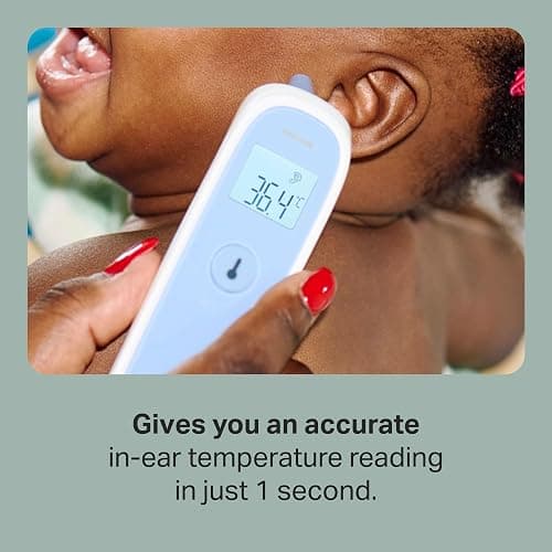 Tommee Tippee InEar Digital Thermometer 3m+ | 1 Second Instant Readings, Choice of °C or °F Display thumbnail 3