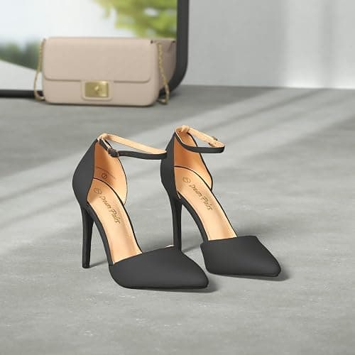DREAM PAIRS Women's Oppointed-Lacey Pointed Toe Ankle Strap High Heel Stiletto Pumps Wedding Dress Shoes thumbnail 3