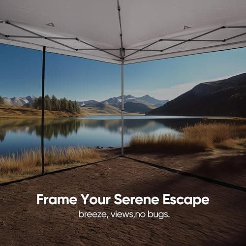 Quictent 10x10 Pop Up Screened Canopy Tent, Instant Setup for 1 Person with Netting, Portable & Compact, Waterproof & UV Protection, Ideal for Camping, Beach, Parties, and Outdoor Events thumbnail 7