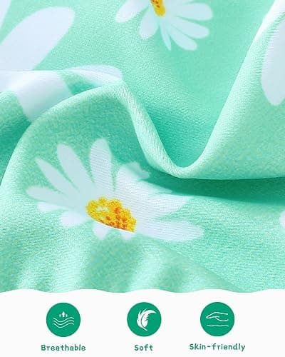 Mioglrie Baby Infant Swimsuit Girl Toddler Bathing Suit Girl Summer Beach Bikini Tankini Swimwear Hat 3-24 Months 2t-5t thumbnail 5