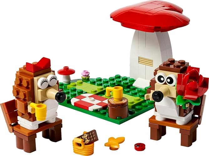 LEGO l'Appuntamento Romantico dei Ricci, Giochi Creativi per Bambini e Bambine da 8 Anni in su, con 2 Animali Giocattolo, un Fungo e una Base a Forma di Cuore, Idea Regalo di Compleanno 40711 thumbnail 11
