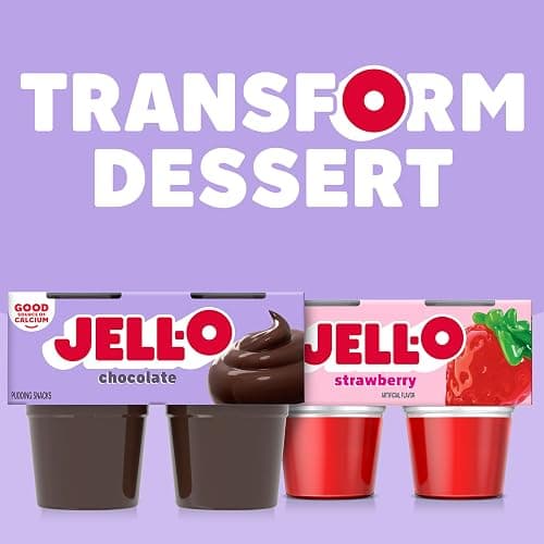 Jell-O Original Chocolate Ready-to-Eat Pudding Snack Cups, 4 ct Cups thumbnail 6