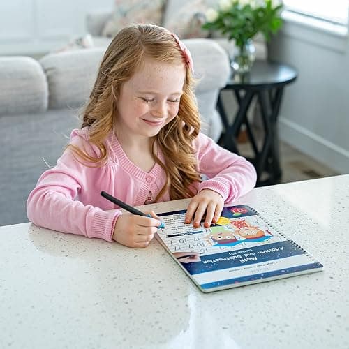 Magic Grooved Writing Practice for Kids, Preschool Learning Activities Tracing Books for Ages 3-5, 6-8, Reusable Grooved Handwriting Practice for kids 5-7,Gifts for 5 Year Old Boy and Girls(8.7×6.9in) thumbnail 9