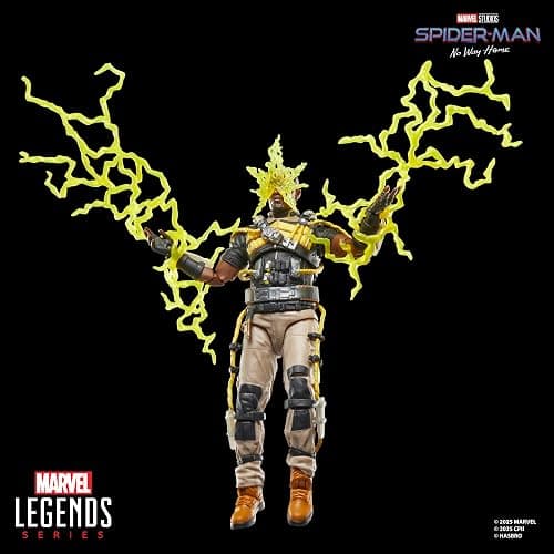 Marvel Legends Series Marvel’s Electro, Spider-Man: No Way Home Collectible 15-cm Action Figure, Blue and Yellow thumbnail 6