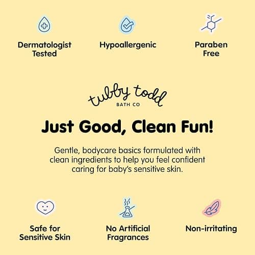 TUBBY TODD Sweet Cheeks Diaper Paste - Diaper Rash Cream with 14% Zinc Oxide - Hypoallergenic - For Soothing and Protecting Sensitive Skin - 2 Pack, 4oz & 7.9oz - 2 Pack w/o Spatula thumbnail 8