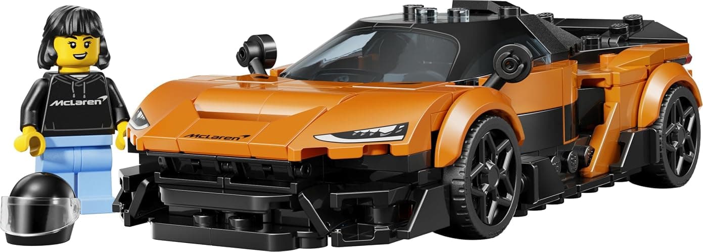 LEGO Speed Champions McLaren W1 Supercar Toy - Car Model Kit w/a Collectible Driver Minifigure - Birthday Gift Idea for 9+ Year Old Boys & Motorsport Fans - 77257 thumbnail 7