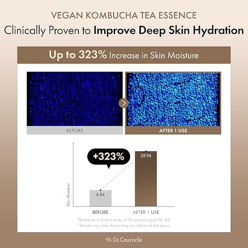 Dr.Ceuracle Vegan Kombucha Tea Essence - Hydrating Milky Toner with Kombucha Tea Extract, Centella Asiatica, Ceramide, Korean Skincare Essence (150 ml / 5.07 fl. oz.) thumbnail 3