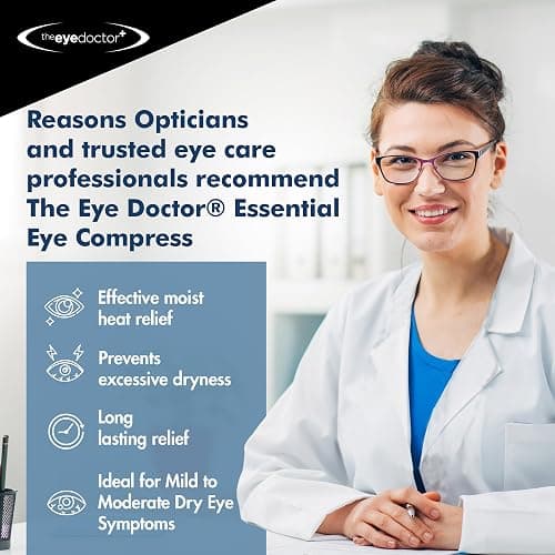 The Eye Doctor Hot Compress for Eye - Helps Dry Eye & Blepharitis - Reusable Eye Mask - Heated Eye Mask for Dry Eyes - Warm Compress for Dry Eyes - Heated Eye Mask for Stye thumbnail 3