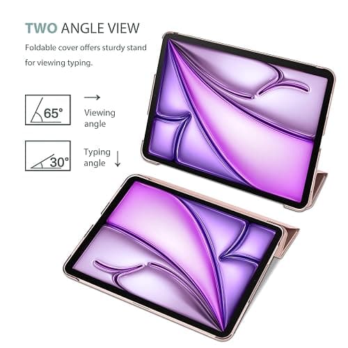ProCase Smart Case for iPad Air 11-inch M3 M2 2025 2024/10.9 Air 5th 4th Generation 2022 2020, Protective Cover for Air 5 4 -Pink thumbnail 5
