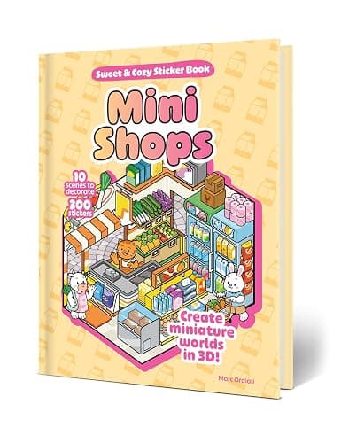Mini Shops Sweet & Cozy Sticker Book: 10 Scenes to Decorate with 300 Stickers! Create Miniature Worlds in 3D! thumbnail 5