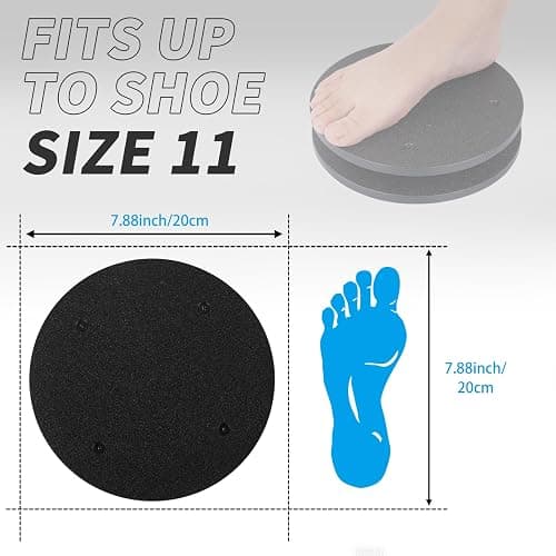 ＴＩＺＹＦＦ Figure Skating Spinner - Training Aid for Ice Skaters, Gymnastics, Dance and Ballet Pirouette. 8 Inch Spin Trainer. thumbnail 2