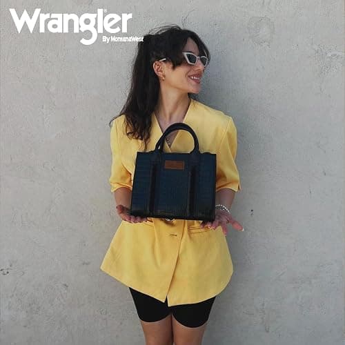 Wrangler Medium Tote Bag for Women Designer Satchel Handbags Top-handle Purses with Strap thumbnail 2