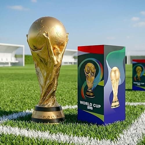 Kliveco World Cup Trophy Replica for 2026, Soccer Football Fan Souvenirs & Collections, Home Office Desktop Decor & Gift for Soccer Fans(8.3 in) - Image 1