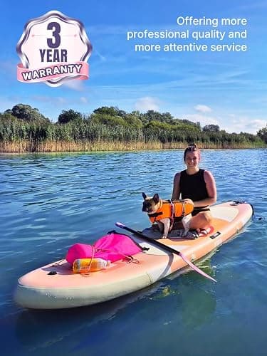 Niphean（Ultra-Light）Inflatable Paddle Board with (Beginner Friendly) StabilTrac Fin and Durable SUP Accessories, 10' Stand Up Paddle Boards for Adults & Youth, Versatile Yoga Paddle Board, Gift Ideas thumbnail 7