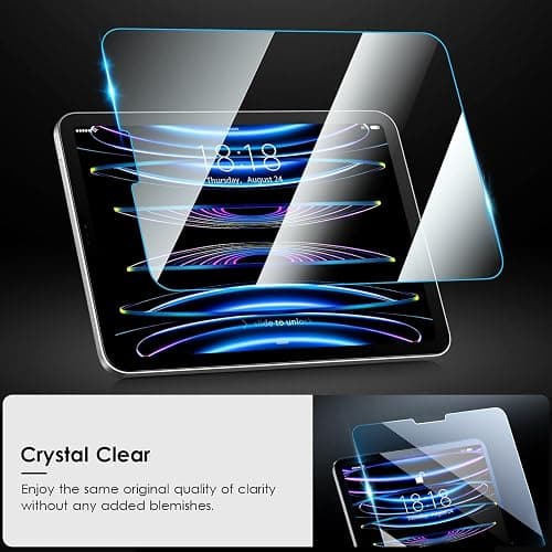 iPad Pro 11 & Air 10.9 Clear Rose Gold Case and 2 PC Tempered Glass thumbnail 7