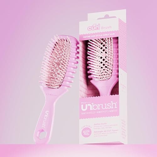 FHI Heat UNbrush Curl Detangling Brush for use on Wet Hair Only | DuoFlex Bristles & Style Curl Handle Wavy, Coily, or Curly Hair Brush for Gentle Detangling & Faster Styling thumbnail 6