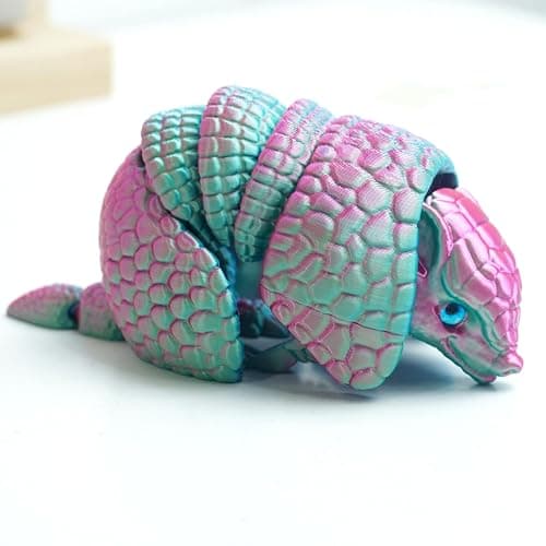 BANPIWOLG Armadillo Ball 3D Printed Armadillo Model,Flexible Animals Toy Statue,Movable Joints,Home Office Decor,Interesting Toys,Festival Gifts toco,Fidget Toys, Executive Desk Animals Toy (PG) - Image 1