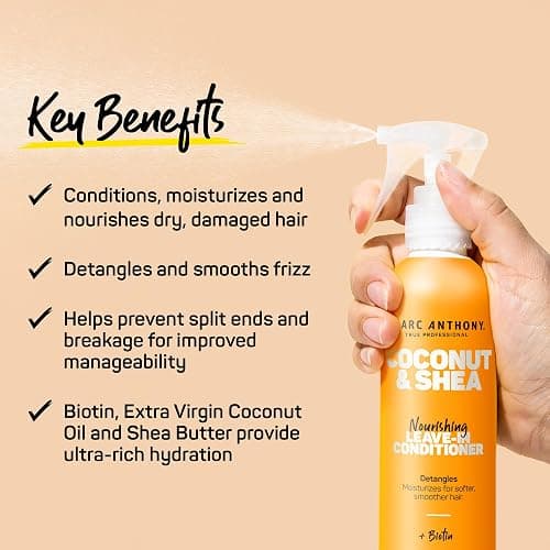 Marc Anthony Coconut Oil & Shea Butter Leave In Deep Conditioner for Breakage & Frizz, 250 ml. thumbnail 3