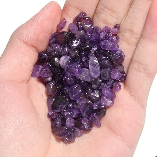 NITOPUPU 30in Amethyst Natural Chip Stone Beads 5-8mm About 230pcs,Irregular Drilled Purple Bead for Bracelets Jewelry Making Supplies for Adults,DIY Crafts. thumbnail 3