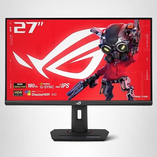 ASUS ROG Strix 27” QHD (2560x1440) HDR400 USB-C Gaming Monitor (XG27ACS), 180Hz,1ms, Fast IPS, 133% sRGB, Extreme Low Motion Blur Sync, G-Sync Compatible, DisplayWidget, Tripod Socket, 3 Year Warranty thumbnail 14