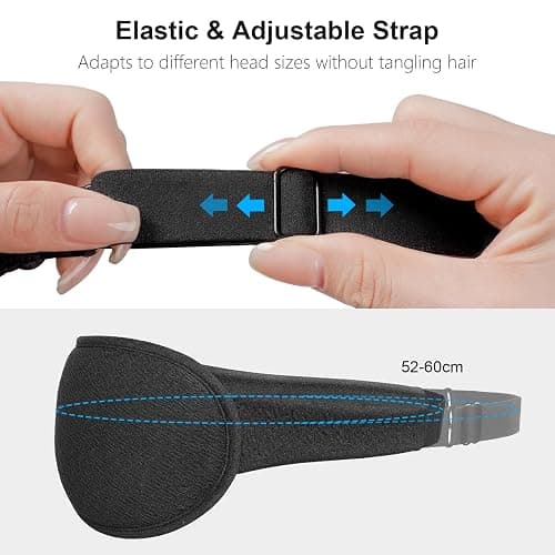 Gritin 100% Blackout Sleep Eye Mask for Women Men, Zero Pressure Sleep Mask | Ergonomic Design 3D Cutout Eye Movement and Eyelash Friendly Night Blindfold, Ultra Soft Comfortable for Sleeping thumbnail 7