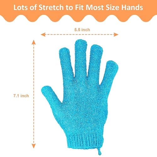 30 Pcs Exfoliating Gloves for Shower, 15 Colors Body Exfoliator Glove with Hanging Loop, Scrub Exfoliate Glove Mitt Bath Face Spa Hand Scrubber Wash Deep Scrubbing Dead Skin for Women Men, by Aisuly thumbnail 3