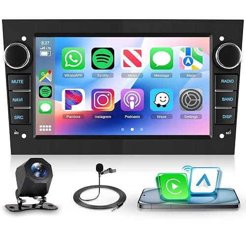 Rimoody 4 Core 64G Android Car Stereo Vauxhall Astra Corsa Vivaro Zafira | for Combo Meriva Vectra Antara Wireless Carplay/Android Auto 7 Inch Touchscreen GPS WiFi Bluetooth FM/RDS EQ Backup Camera - Image 1