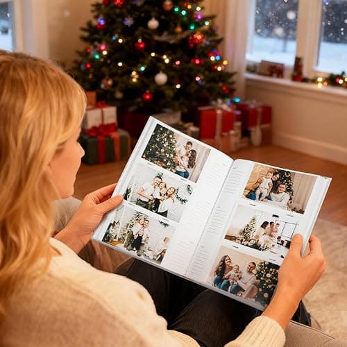 Vienrose Photo Albums 6x4 (15x10 cm) 300 Pockets Linen Cover with Memo Spaces Photobook Large Capacity Pictures Album Memory Book for Wedding, Family, Baby, Holidays, Special Occasions, Light Grey thumbnail 6