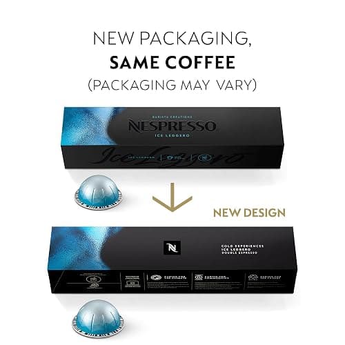 Nespresso Capsules Vertuo, Ice Leggero, 50-Count Double Espresso Coffee Pods, Brews 2.7 oz. thumbnail 2