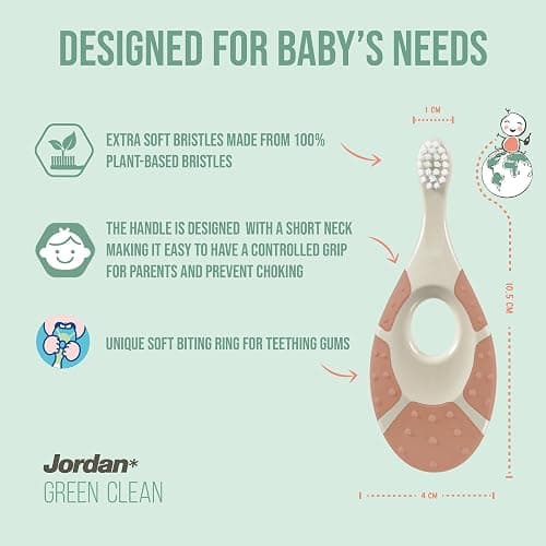 Jordan* ® | Step 1 Green Clean Toddler Toothbrush | Pack 3 Units thumbnail 2