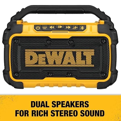 DEWALT 20V MAX* Bluetooth Speaker for Jobsite, Tool Only (DCR010) thumbnail 3