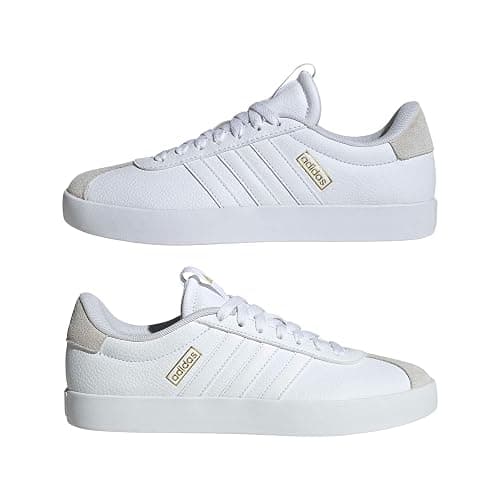 adidas Women's VL Court 3.0 Sneakers | Casual Shoes, Skateboarding-Inspired, Low-Cut, T-Toe, Lace Closure, Lightweight Cushioning, Standard Fit, For Everyday Wear thumbnail 9