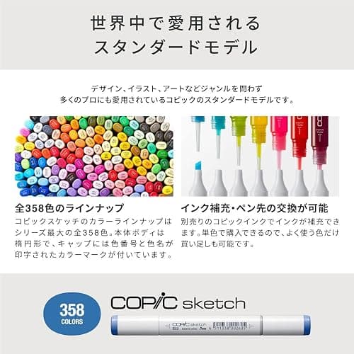 Copic Sketch Basic 72 Color Set thumbnail 2
