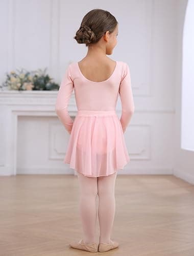 Mecceos Ballet Leotards Skirt and Tights Combo for Girls Toddler Dance Classical Gymnastics Leotard Dresses Tutu thumbnail 9
