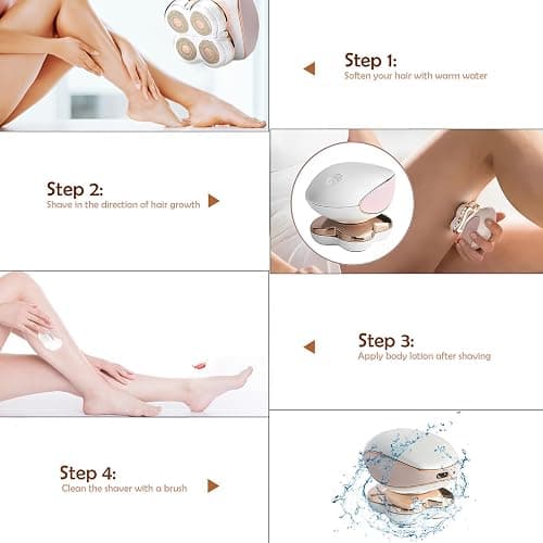 Electric Razors for Women Legs, Painless Hair Removal Device with LED Light, Faultless Shaver for Women, Personal Care Products for Women, Instant and Painless Bikini Underarm Arm Hair Removal thumbnail 8