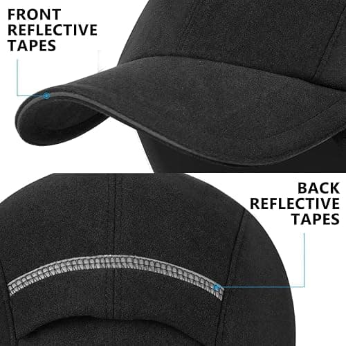GADIEMKENSD Women's Winter Reflective Fleece Ponytail Hat with Drop Down Ear Warmer thumbnail 5