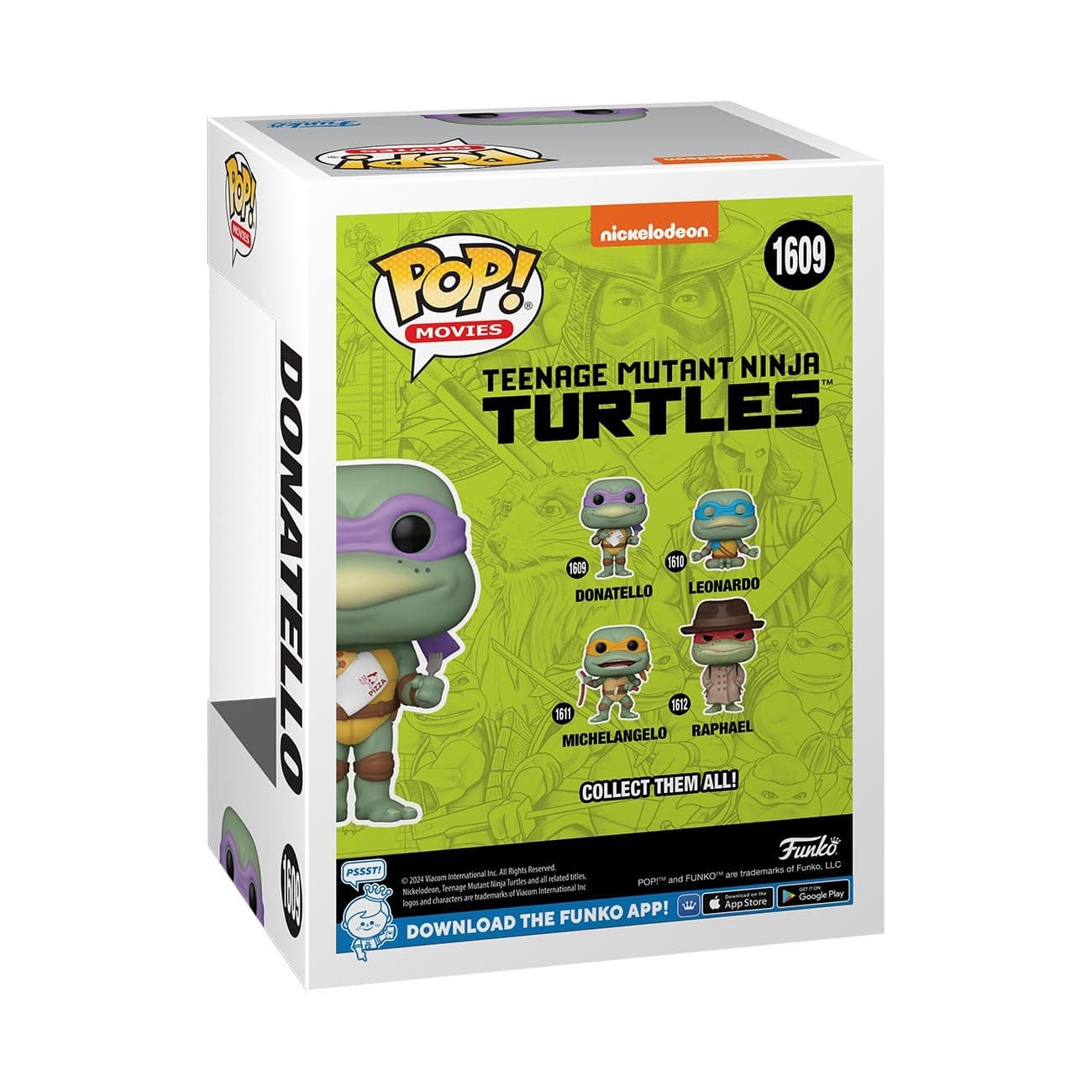 FUNKO POP! Movies: Teenage Mutant Ninja Turtles 1990 S2 - Donatello w/Napkin (TMNT) thumbnail 3