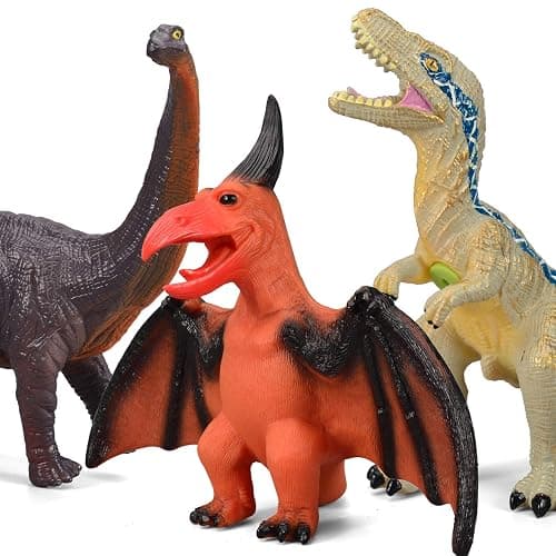 Gzsbaby 6 Piece Jumbo Dinosaur Toys for Kids 3-5 and Toddlers, Large Soft Dinosaur Toys for Lovers - Perfect Party Favors, Birthday Gifts thumbnail 8