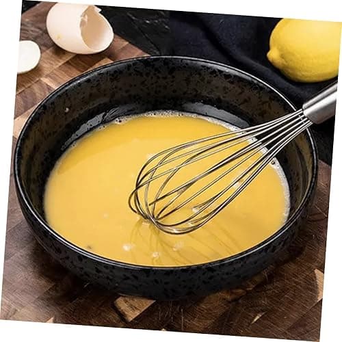 OHPHCALL Stainless Steel Manual Eggbeater Lightweight Egg Stirrer for Easy Mixing and Blending Metal Kitchen Whisk for Home Cooking and Baking thumbnail 4
