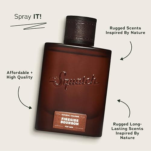 Dr. Squatch Natural Cologne for Men - Scent-Lock Technology and Sustainably-Sourced Ingredients - Fireside Bourbon Cologne (1.7 fl oz) - Fireside Bourbon thumbnail 2