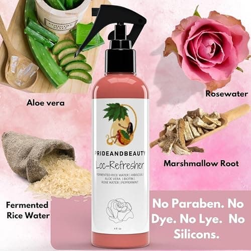 Rose Water For Locs, Daily Moisturizing Refreshing Spray, Rose Water For Hair, Rosewater and Peppermint Hair Scalp Moisturizer. (8 OUNCES) thumbnail 4