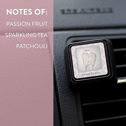 Bridgewater Candle Sweet Grace Auto Vent Clip Car Air Freshener 3 Pack | Sweet Grace Scent, 3 Pack, Vent Clip Design, Long Lasting Fragrance, Car Air Freshener thumbnail 3