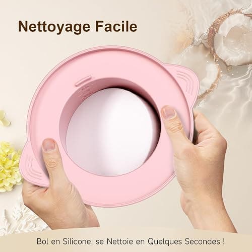 iFanzeTech Chauffe Cire Epilation Appareil Chauffe-cire: Kit Cire Épilation avec 400g Perles de Cire et bol silicone, Chauffe 10 mins, Pour Maillot, Visage, Corps, Pour les Débutants(Rose) thumbnail 4