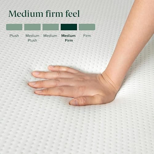 Zinus Green Tea Memory Foam Mattress 6 Inch, Pressure-Relieving Comfort & Full-Body Support, Naturally Fresh, Medium Firm Feel, CertiPUR-US & Oeko-TEX Certified Safe Materials, Twin thumbnail 9