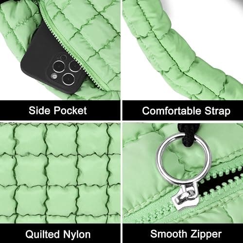 GASSDA Puffer Tote Bag for Women Large Quilted Puffy Lightweight Carryall Crossbody Tote Bag for Women thumbnail 5