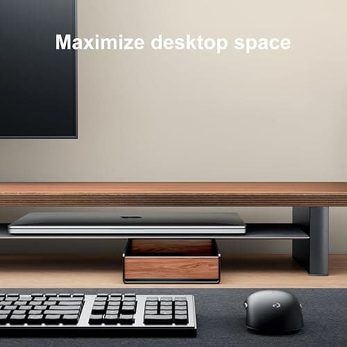UPERGO Desk Tray Organizer Drawer for Home Office, Walnut Desk Organizer Tray for Keys, Pen, Watch thumbnail 5
