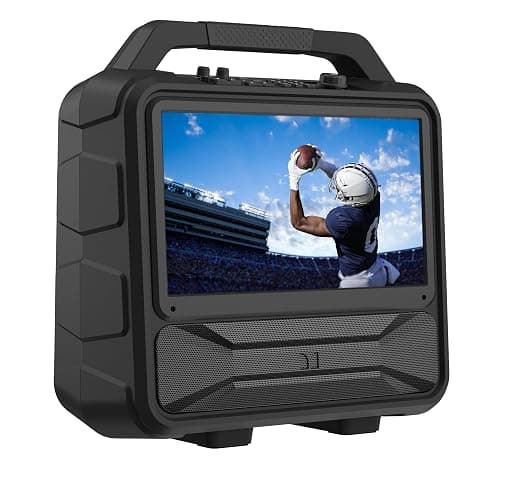 Monster Vision 2 | Portable Entertainment System with 15.6" 1080p Display & 60W Speakers | up to 25 Hours of Playtime | Dual HDMI Ports | Includes USB-C to HDMI Cable | ATSC Tuner for Portable TV use thumbnail 3