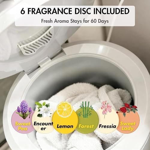 aGratHav Towel Warmers Ultra Large Capacity Bucket Style 450W for Bathroom ETL FCC Certified Fits up to Two 40"x70" Towels, Blankets, Bathrobes with Auto Shut Off thumbnail 6