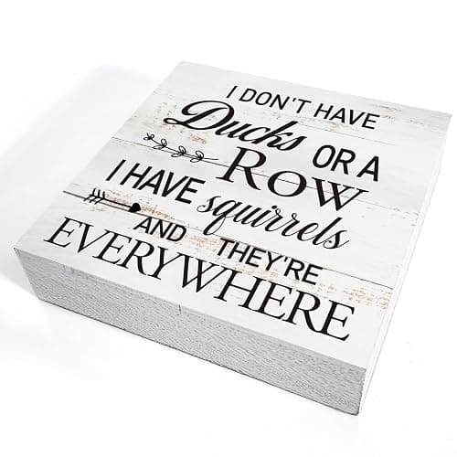 Funny Office Quote Wooden Box Sign Desk Decor Rustic Humorous Wood Block Plaque Box Sign for Home Living Room Shelf Table Decoration (5 X 5 Inch) thumbnail 4